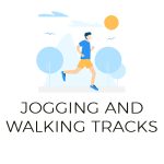 Jogging and walking tracks icon